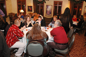 people sitting at a table
